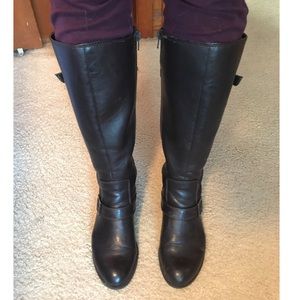 Dark Brown Tall Boots